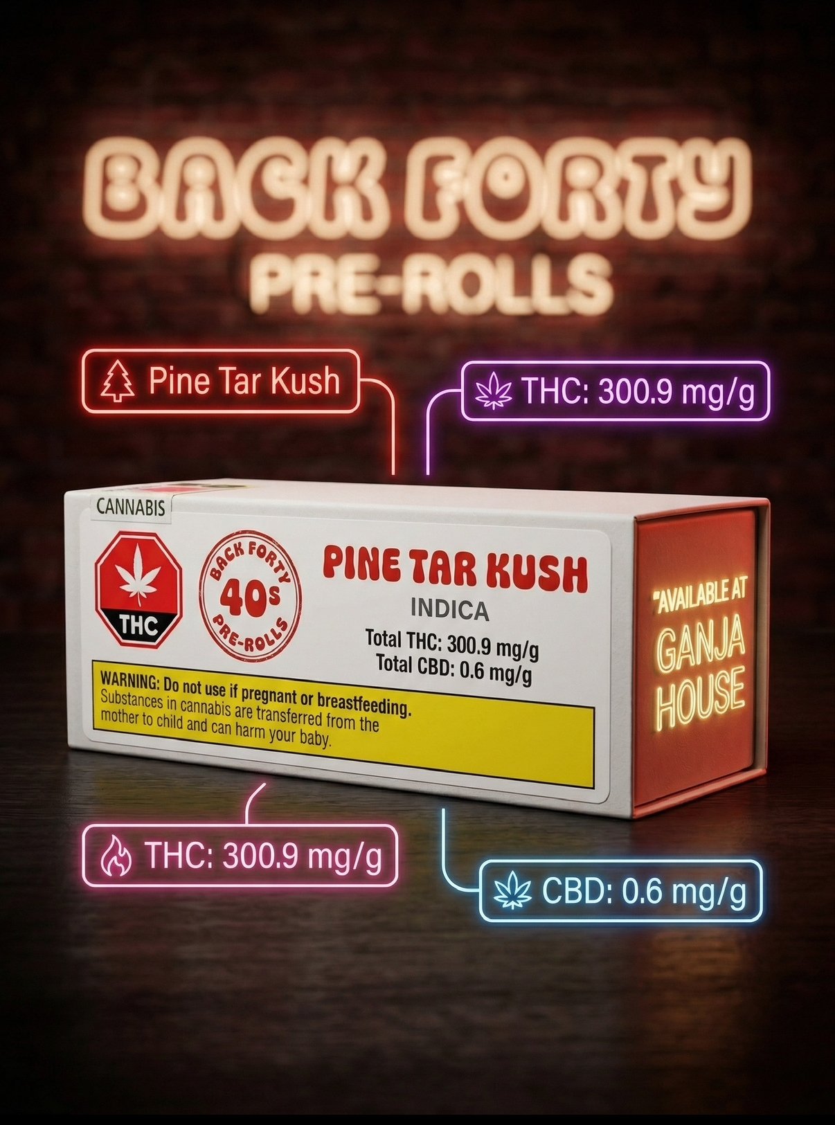 PINE TAR KUSH PR10X0.35G