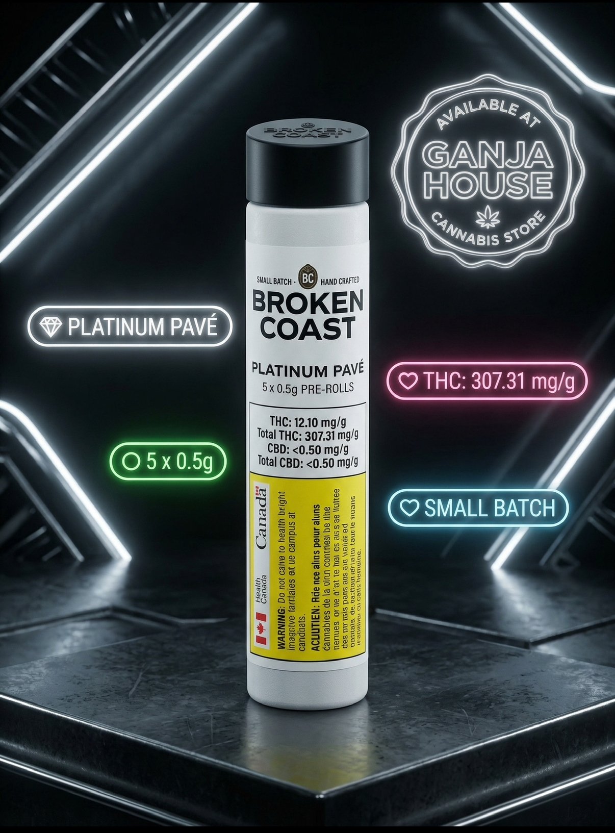 PLATINUM PAVE PR5X0.5G