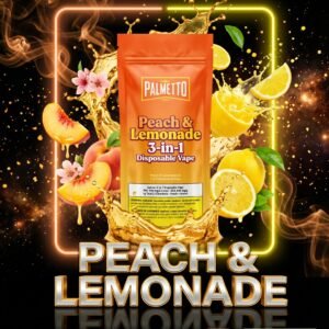 peach&lemonade dual chamber vape 1gm